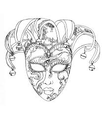 Masque Du Carnaval De Venise Fetes Coloriages Difficiles Pour Adultes