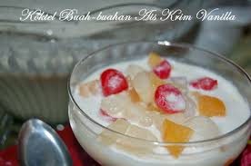 Sajian Dapur Bonda Koktel Buah Buahan Ais Krim Vanilla Masakan Indonesia Resep Masakan Masakan