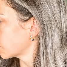 Mini Chunky Hoop Huggies, Hoop Huggies Earrings, Jeweled Huggies, Hoop  Earrings, Huggies Earrings, Chunky Small Hoop Huggies,