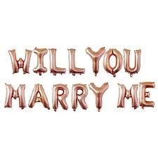 30 diamond ring mylar balloon. Will You Marry Me Foil Letter Balloons Party Force