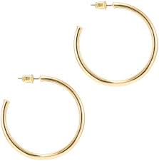Amazon Com Pavoi 14k Yellow Gold Hoop Earrings For Women 2mm Thick 45mm Infinity Gold Hoops Women Hoop Earring Sets Gold Earrings For Women Women S Earrings