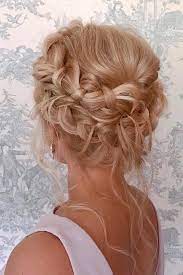 36 Chic And Easy Wedding Guest Hairstyles Wedding Guest Hairstyles On Blonde Hair Braided Easy Wedding Guest Hairstyles Hair Styles Braided Crown Hairstyles