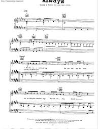 Bon jovi cross road always. Always Free Sheet Music By Bon Jovi Pianoshelf