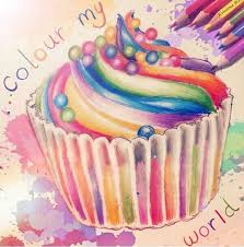 Colour Me Creative Kristina Webb Cupcake Art Cupcake Drawing Kristina Webb