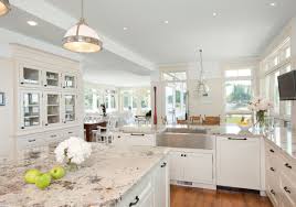 The traditional white marble is also used in the backsplash creating a cohesive this kitchen features a large island with a honed statuary marble top. Superb Faux Marble Countertops For Your Remodeling Project Luxury Home Remodeling Sebring Design Build