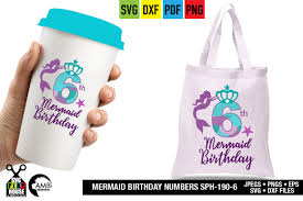 Free Free 297 Mermaid 6Th Birthday Svg SVG PNG EPS DXF File