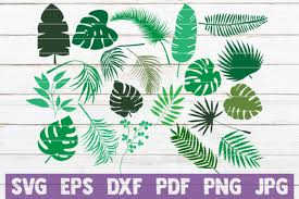 You can copy, modify, distribute and perform the work, even for commercial purposes, all without asking permission. Tropical Leaves Bundle Cut Files Graphic By Mintymarshmallows Creative Fabrica