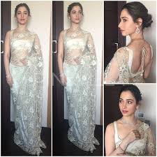 Yay Or Nay Tamannaah In Shehlaa By Shehla Khan Pinkvilla Tamannah bhatia launched malabar gold & diamonds store in bangalore wearing a cream color embroidered shehla khan saree paired with matching sleeveless blouse.