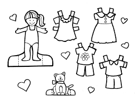 boneca de papel para colorir e imprimir pesquisa google coloriage gratuit poupees en papier voiture