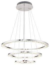 Check spelling or type a new query. 3 Tier Clear Crystal Ring Led Light Fixture Chrome Stainless Steel Frame Contemporary Chandeliers By Design Living Ft26 Houzz