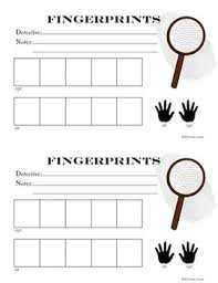 Detective Orange Owl Hundreds Charts And Fingerprint Sheet