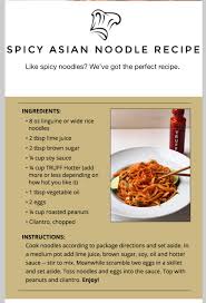 Truff Spicy Asian Noodle Recipe Hot Sauce Recipes Recipes Spicy Noodles