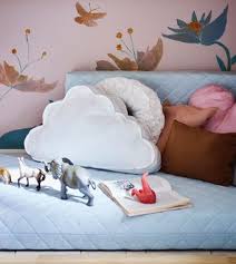 A Cozy Play Area For A Child Made With Cushions And A Mattress For An Extendable Bed Ikea Kids Interior Baby Room Decor