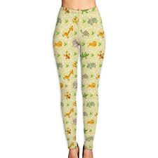 Amazon Com Womens Funny Running African Animals Leggings