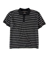 Alfani Mens Striped Pocketed Rugby Polo Shirt