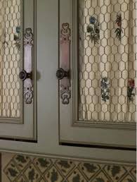 16 Farm Kitchen Features We Love Cabinet Door Makeover Chicken Wire Cabinets Farm Kitchen