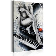 Image tableau sensualité piano