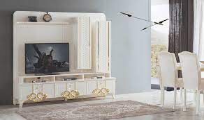 Gold Tv Unitesi Avangarde Tv Uniteleri Mobilya Furniture Ev Dekorasyonu