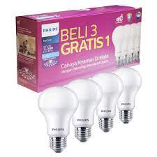 Keunggulan lain dari penggunaan bohlam lampu led yaitu mengurangi resiko terjadinya fluktuasi tegangan listrik. Bohlam Philips Bohlam Led Philips Philips Led Bulb 10w Beli 3 Gratis 1 Series Mycare Shopee Indonesia