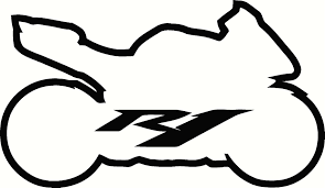 Yamaha R1 Sport Bike Logo Outline B M Expressions Tatuagens De Moto Desenhos Imagens Aleatorias