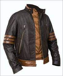 Black Brown Wolverine Biker Custom Designer Motorcycle Leather Jacket For Men Leather Jacket Style Leather Jacket Men Leather Jacket