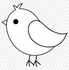 How do you draw a flying bird? Cute Colorable Bird Drawing Draw A Cartoon Bird Free Transparent Png Clipart Images Download