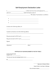Should i put an objective on my resume 2020? Self Employment Declaration Letter Sample Fill Online Printable Fillable Blank Pdffiller