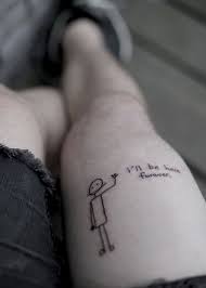 40 Cool Minimalist Tattoos For The Beginners Who Want To Be Inked Stick Figure Tattoo Minimalist Tattoo Creative Tattoos