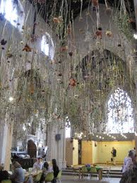 Taken In The Garden Museum London Dried Flowers Hanging From The Ceiling The Colours Of The Flowers And Much Richer An Dried Flowers Holiday Decor London Dry