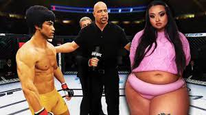 UFC 4 | Bruce Lee vs. Erika Lipps (PLUS SIZE) (EA Sports UFC 4) - YouTube