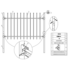 Includes sources for panels, frame kits & more. Diy Steel Fence Panel Kit Athens Style 5 X 5 Feet Aleko