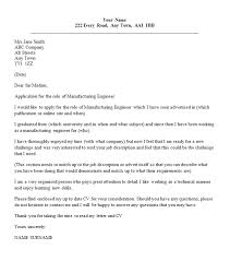 Cover Letter Sample For Fresh Graduate Industrial Engineer March 2021