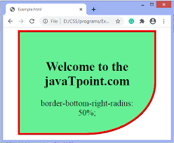 Maybe you would like to learn more about one of these? Css Border Radius Property Javatpoint