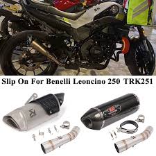 Benelli leoncino 250 okm 2020 entrega inmediata! Ready Stock For Benelli Leoncino 250 Trk251 Motorcycle Yoshimura Exhaust Modified Middle Link Pipe Muffler Silencer Shopee Malaysia