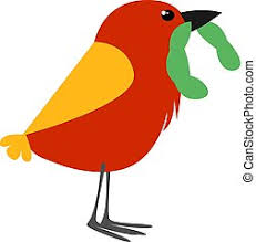 The worms found in compost piles are epigeic and are unlikely to survive in the low organic matter. Earthworms And Bird Squirming Worms Underground With Pecking Bird Cartoon Canstock