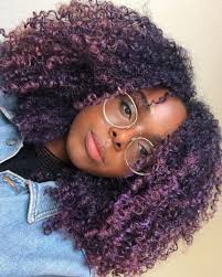 Purple is the new black after all! Naturally Curly Hair Purple Natural Hair Dyed Curly Hair Dyed Natural Hair