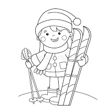 Winter Sport Coloring Stock Illustrations 618 Winter Sport Coloring Stock Illustrations Vectors Clipart Dreamstime
