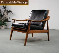 Pair of ekornes recliners ottoman chairs danish scandinavian modern ekornes. Mid Century Modern Danish Teak Reclining Lounge Chair