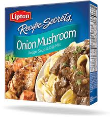 And it is served over rice in my house too. Onion Mushroom Soup And Dip Recipe Secrets Lipton