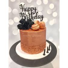 30th birthday cake ideas rose gold. Rose Gold And Black 30th Birthday Cake Red Velvet Inside Made By Moments With Cake Cake 30 Birthday Cake Birthday Cake