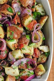 Salade De P De T Pommes De Terre Nouvelles 1 Gros Oignon Rouge Coupe En Tranches Epaisses 1 Cui Recettes De Cuisine Idee Recette Salade Idee Recette