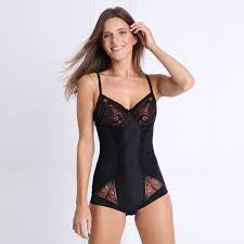 Tout dans un seul body. Body Sculptant En Dentelle Noir Femme Breal