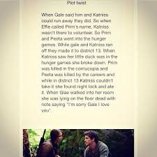 Plot Twist Alert Depressing Hunger Games Quotes Hunger Games Hunger Games Plot Twist