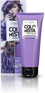 Few drops of any food colour that you like; L Oreal Paris Colorista Washout Hair Dye Purple 1 To 2 Weeks Coloring Onlinevoordeelshop