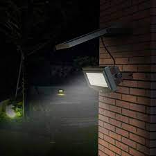 Kichler argyle single light 10 tall led outdoor wall sconce with clear seeded glass shade. Wall Mounted Spotlight With Photovoltaic Panel Idfdesign