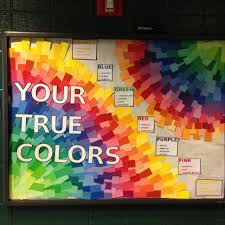 Reslife Crafts Photo True Colors Bulletin Board Rainbow Bulletin Boards College Bulletin Boards Colorful Bulletin Boards
