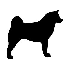 Black And White Akita Akita Silhouette Akita Silhouette S Silhouette