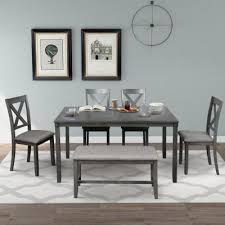 I'm going to come out and say it… i'm not a big fan of bench seating at dining tables. Bench Seating Dining Room Sets Kitchen Dining Room Furniture The Home Depot