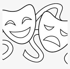 Drama masks coloring page | kids work! Transparent Drama Png Drama Mask Coloring Pages Png Download Transparent Png Image Pngitem