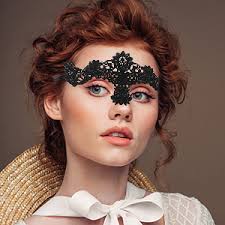 Lady of Luck 2 x Lace Headdress Mask, Women's Sexy Lace Mask, Masquerade  Mask for Party, Cosplay, Halloween, Suitable for Special Occasions :  Amazon.co.uk: Toys & Games